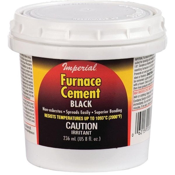 Imperial Furnace Cement, Paste, Black, 8 oz Tub KK0077-A